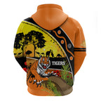Tigers Rugby ANZAC Day Zip Hoodie Wests Mascot Rosemary Starry Night