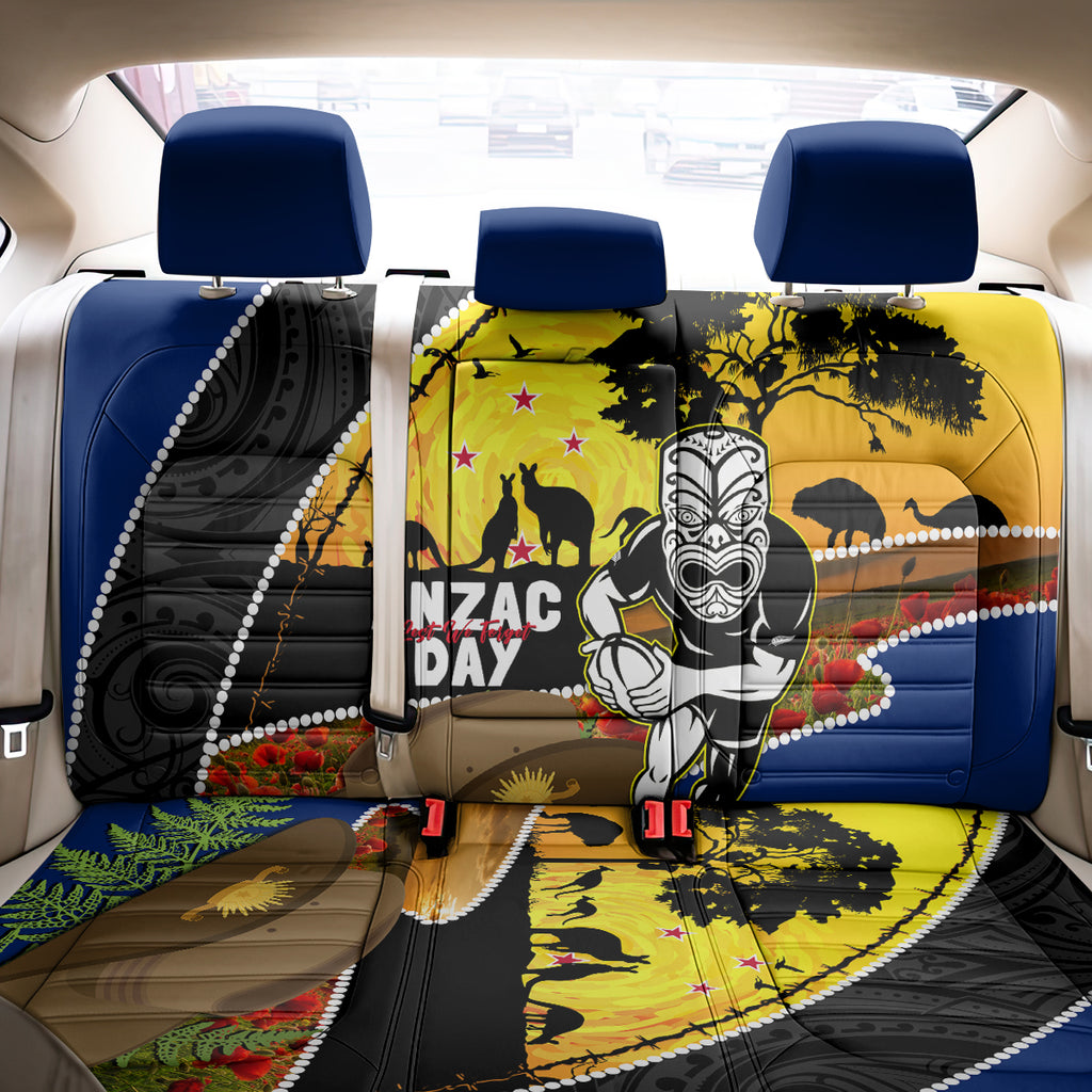 Warriors Rugby ANZAC Day Back Car Seat Cover New Zealand Wahs Tiki Mascot Rosemary Starry Night