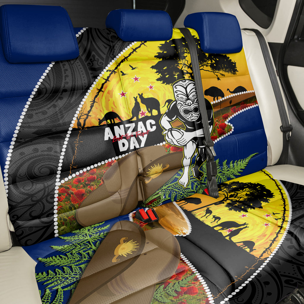Warriors Rugby ANZAC Day Back Car Seat Cover New Zealand Wahs Tiki Mascot Rosemary Starry Night