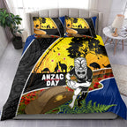 Warriors Rugby ANZAC Day Bedding Set New Zealand Wahs Tiki Mascot Rosemary Starry Night