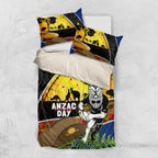 Warriors Rugby ANZAC Day Bedding Set New Zealand Wahs Tiki Mascot Rosemary Starry Night