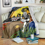 Warriors Rugby ANZAC Day Blanket New Zealand Wahs Tiki Mascot Rosemary Starry Night