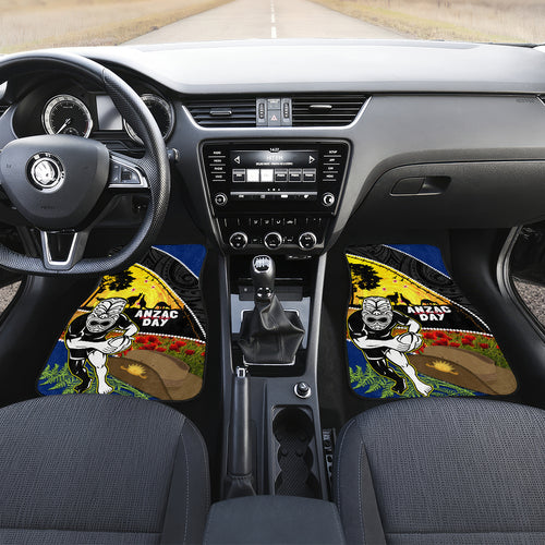 Warriors Rugby ANZAC Day Car Mats New Zealand Wahs Tiki Mascot Rosemary Starry Night