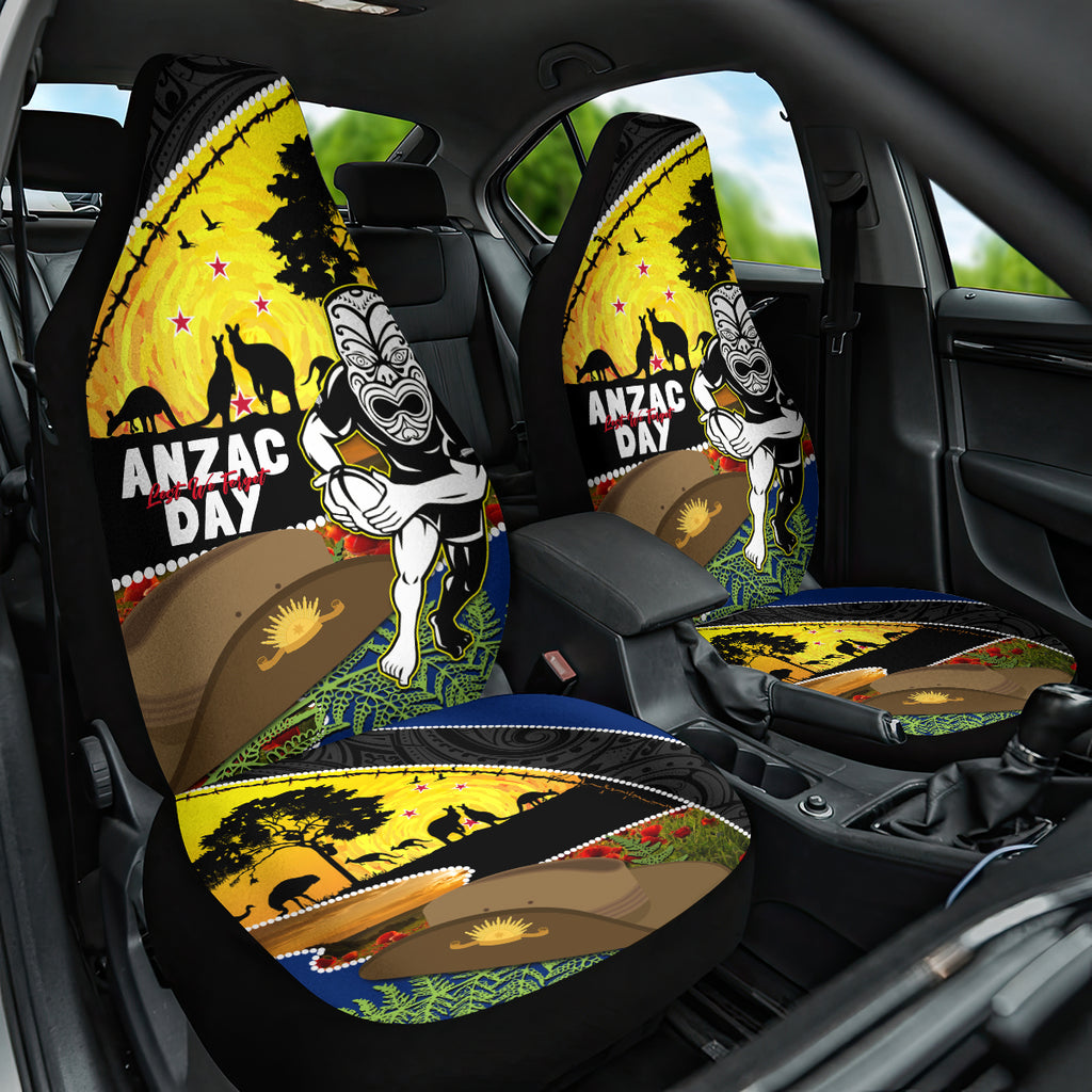 Warriors Rugby ANZAC Day Car Seat Cover New Zealand Wahs Tiki Mascot Rosemary Starry Night