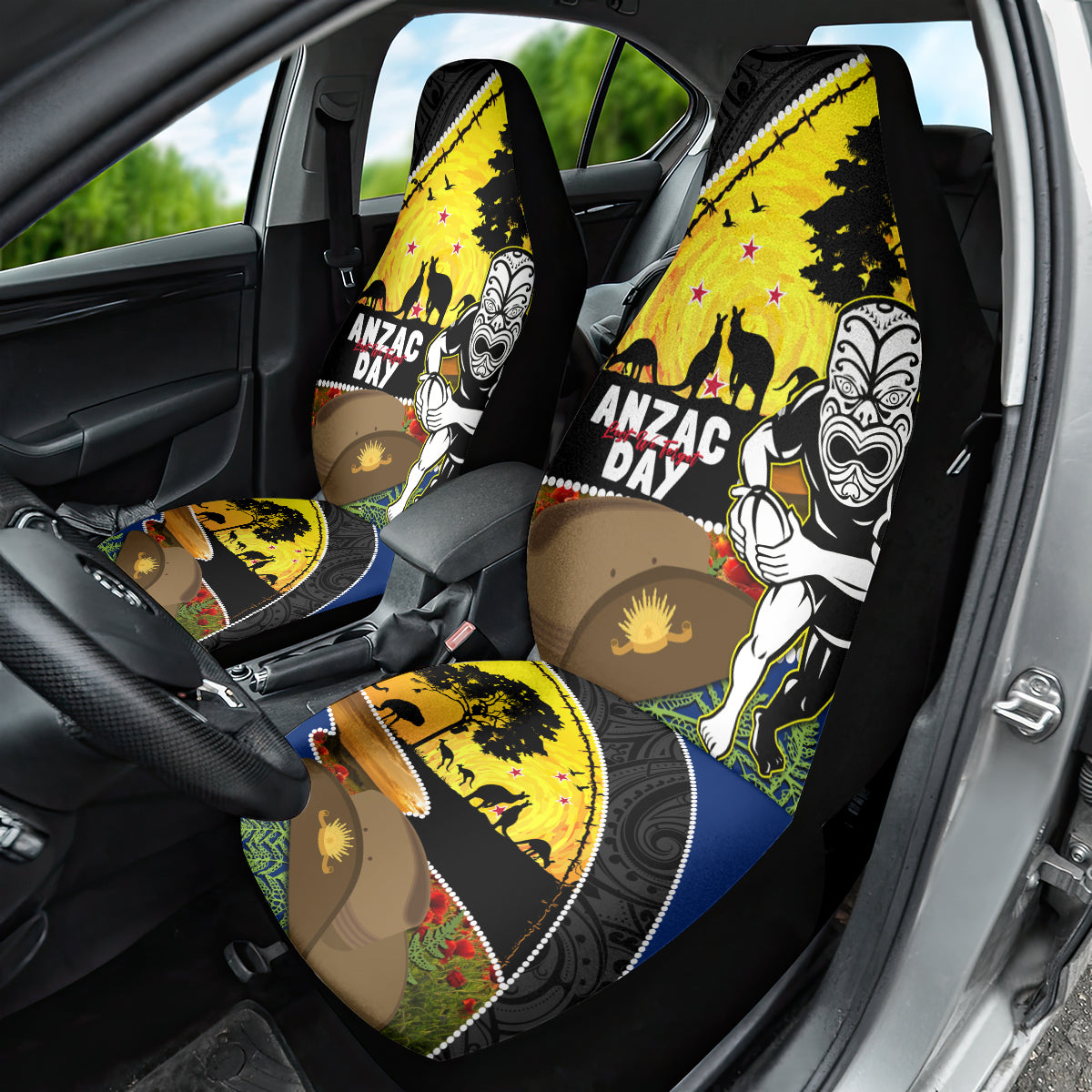 Warriors Rugby ANZAC Day Car Seat Cover New Zealand Wahs Tiki Mascot Rosemary Starry Night