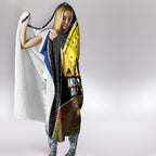 Warriors Rugby ANZAC Day Hooded Blanket New Zealand Wahs Tiki Mascot Rosemary Starry Night
