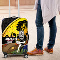 Warriors Rugby ANZAC Day Luggage Cover New Zealand Wahs Tiki Mascot Rosemary Starry Night