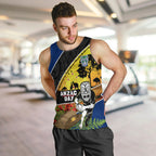 Warriors Rugby ANZAC Day Men Tank Top New Zealand Wahs Tiki Mascot Rosemary Starry Night