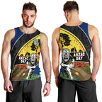 Warriors Rugby ANZAC Day Men Tank Top New Zealand Wahs Tiki Mascot Rosemary Starry Night