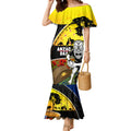 Warriors Rugby ANZAC Day Mermaid Dress New Zealand Wahs Tiki Mascot Rosemary Starry Night