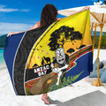 Warriors Rugby ANZAC Day Sarong New Zealand Wahs Tiki Mascot Rosemary Starry Night