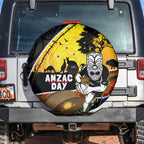 Warriors Rugby ANZAC Day Spare Tire Cover New Zealand Wahs Tiki Mascot Rosemary Starry Night