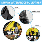 Warriors Rugby ANZAC Day Spare Tire Cover New Zealand Wahs Tiki Mascot Rosemary Starry Night