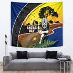 Warriors Rugby ANZAC Day Tapestry New Zealand Wahs Tiki Mascot Rosemary Starry Night