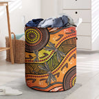 Australian Dragonfly Indigenous Art Laundry Basket