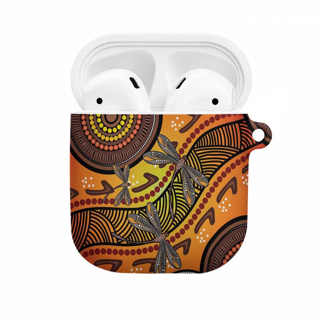 Australian Dragonfly Indigenous Art AirPods Case