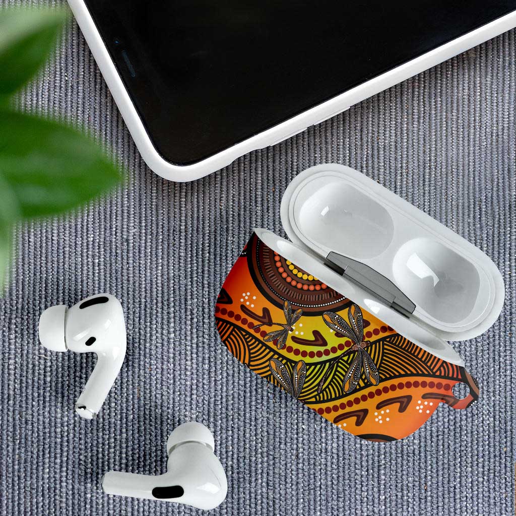 Australian Dragonfly Indigenous Art AirPods Case