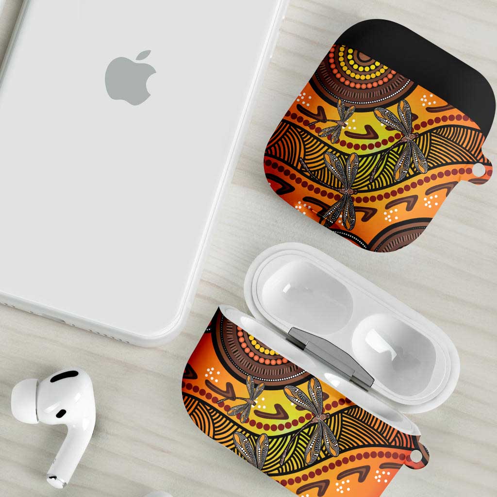 Australian Dragonfly Indigenous Art AirPods Case