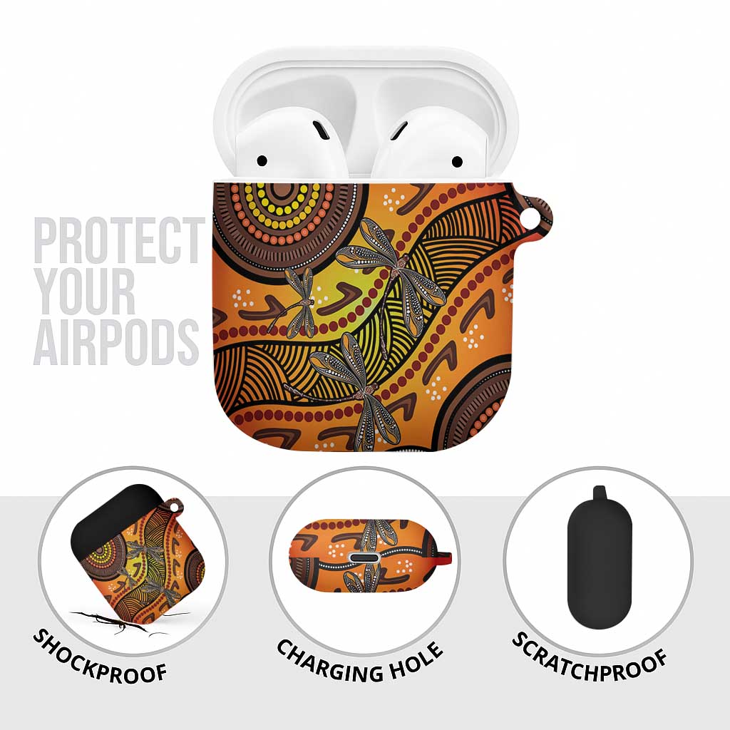 Australian Dragonfly Indigenous Art AirPods Case