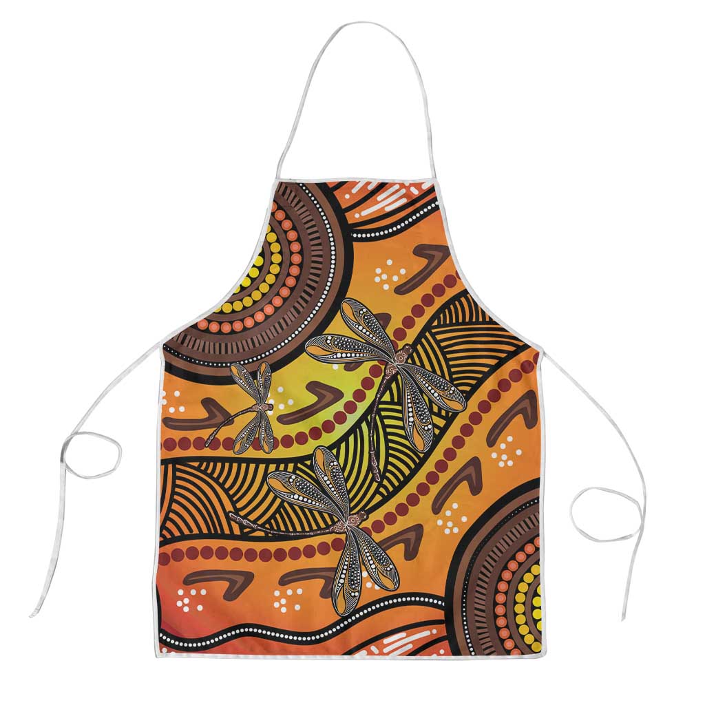 Australian Dragonfly Indigenous Art Apron