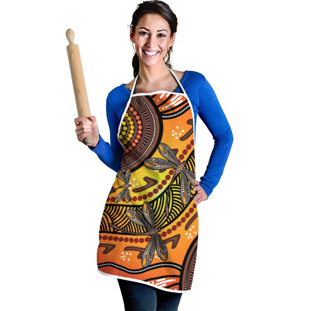 Australian Dragonfly Indigenous Art Apron