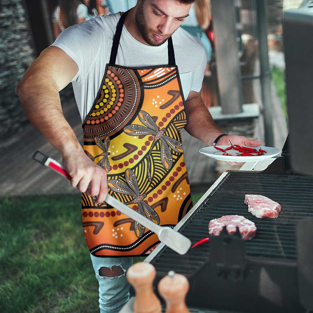 Australian Dragonfly Indigenous Art Apron
