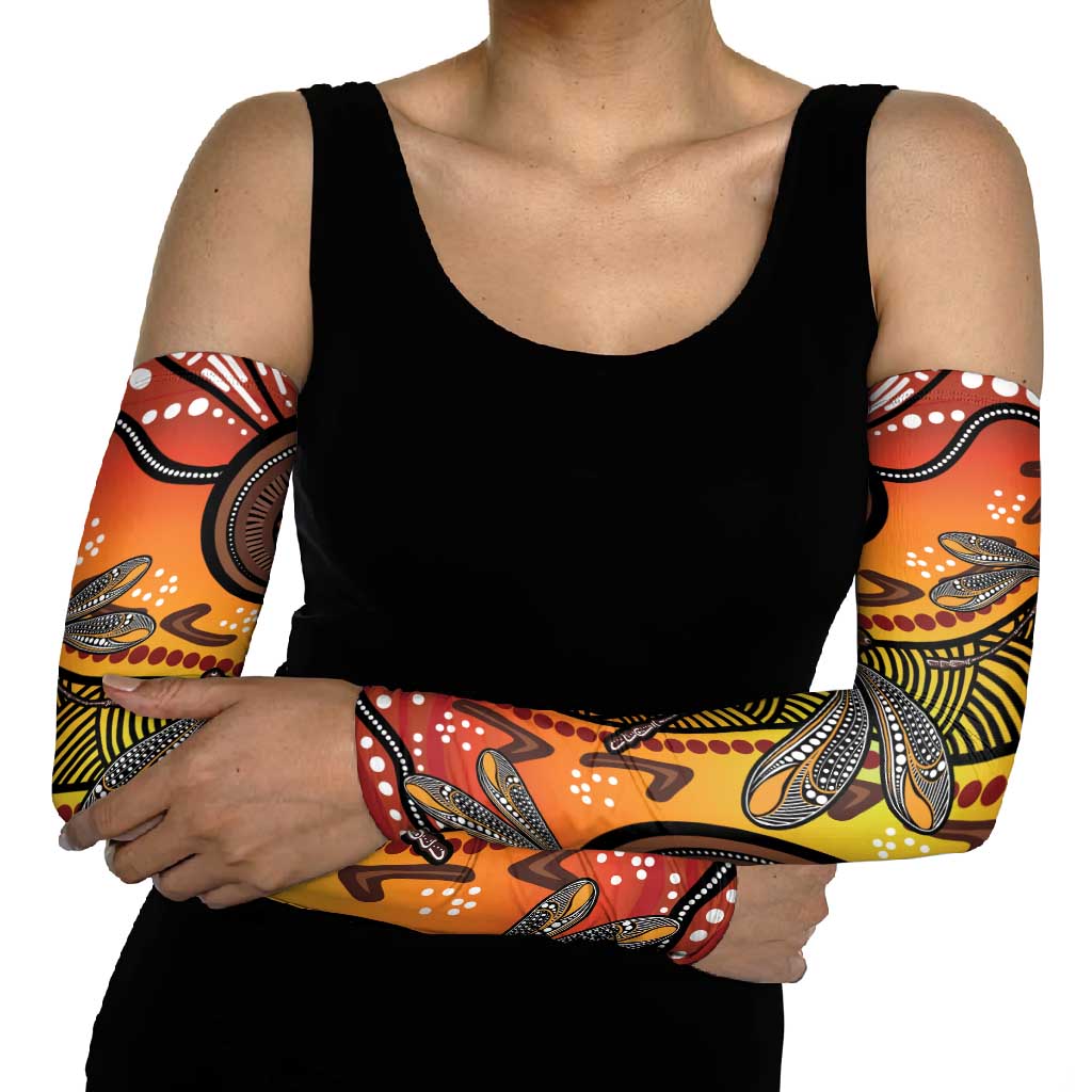 Australian Dragonfly Indigenous Art Arm Sleeves