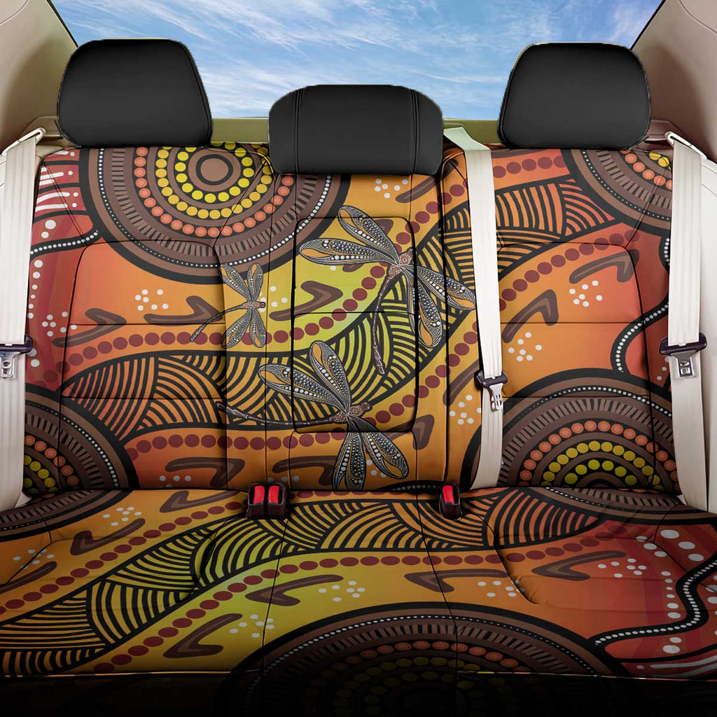 Australian Dragonfly Indigenous Art Back Car Seat Cover