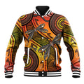 Australian Dragonfly Indigenous Art Baseball Jacket