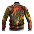 Australian Dragonfly Indigenous Art Baseball Jacket
