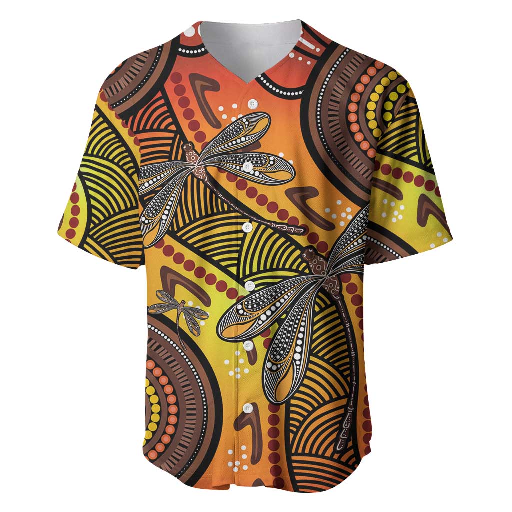 Australian Dragonfly Indigenous Art Baseball Jersey