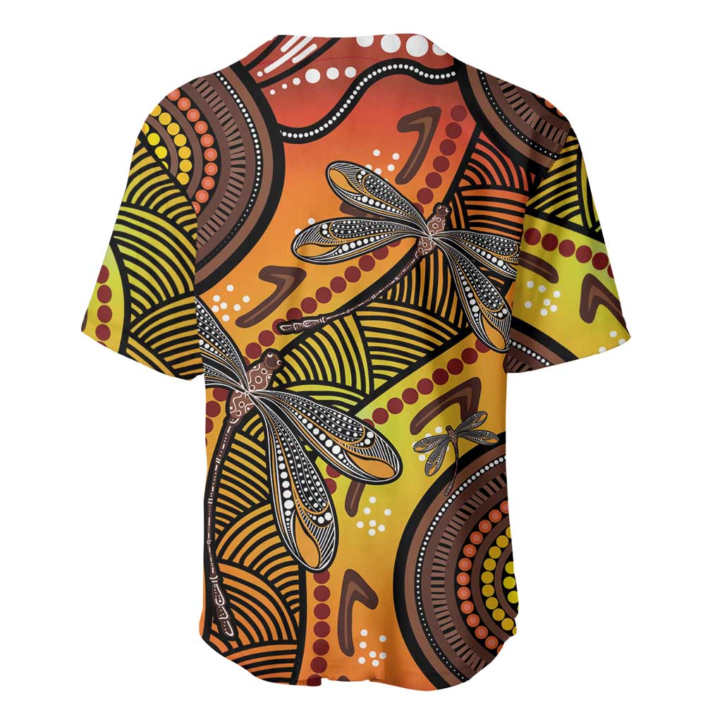 Australian Dragonfly Indigenous Art Baseball Jersey