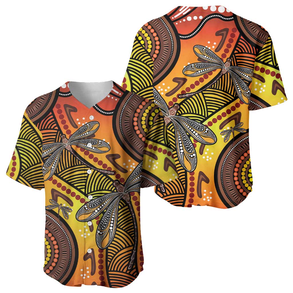 Australian Dragonfly Indigenous Art Baseball Jersey