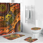 Australian Dragonfly Indigenous Art Bathroom Set