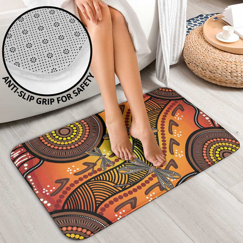 Australian Dragonfly Indigenous Art Bathroom Set