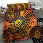 Australian Dragonfly Indigenous Art Bedding Set