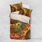 Australian Dragonfly Indigenous Art Bedding Set