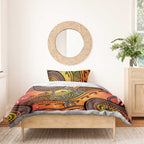 Australian Dragonfly Indigenous Art Bedding Set