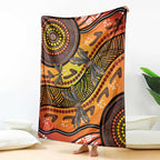 Australian Dragonfly Indigenous Art Blanket