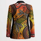 Australian Dragonfly Indigenous Art Blazer