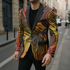 Australian Dragonfly Indigenous Art Blazer
