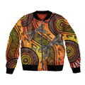 Australian Dragonfly Indigenous Art Bomber Jacket