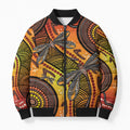 Australian Dragonfly Indigenous Art Bomber Puffer Jacket
