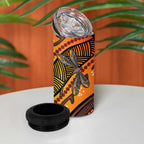 Australian Dragonfly Indigenous Art 4 in 1 Can Cooler Tumbler