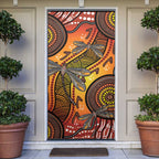 Australian Dragonfly Indigenous Art Door Cover