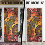 Australian Dragonfly Indigenous Art Door Cover
