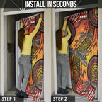 Australian Dragonfly Indigenous Art Door Cover