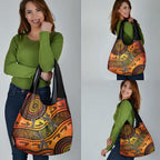 Australian Dragonfly Indigenous Art Grocery Bag