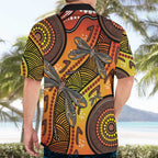 Australian Dragonfly Indigenous Art Hawaiian Shirt