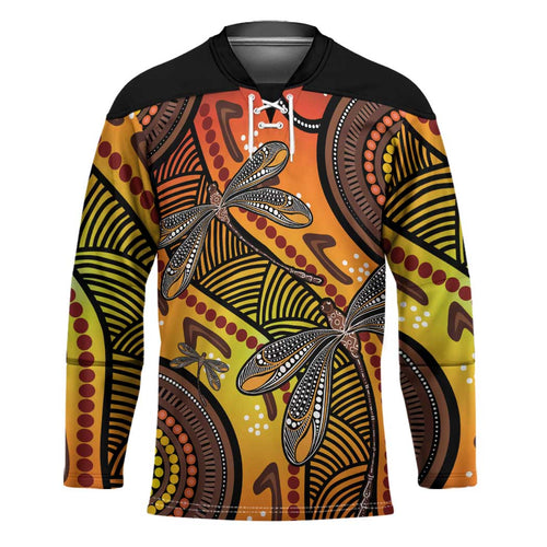 Australian Dragonfly Indigenous Art Hockey Jersey
